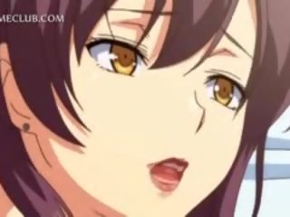Nastoletnie 3d anime dziewczyna bojowy przez za duży wał