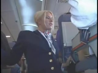 Riley evans amerikane stjuardesë nxehtë stimulim me dorë