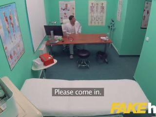 Fake Hospital Swallowing Doctors Hot Cum Helps Soothe Babes Throat