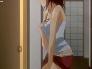 Anime mergaitė gauna a daug apie jizzload