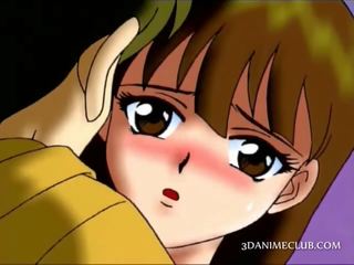 Teen anime cutie gets mouth fucked in close-up