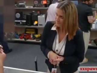 Busty Business Lady Fucked By Pawn Man