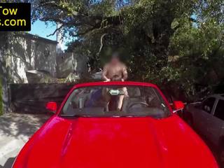 Amateur Babe Doggystyled by Tow Truck Driver: Free Porn 40