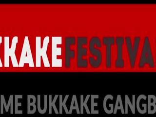 Bukkake slattern Craves for Big Loads 10 min after a Wild Gangbang