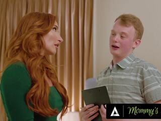 Mommys youth - grumpy stepson gets aroused while measuring pawg milf sophia lockes великий груди