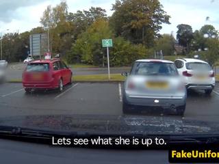 Busty Pink Hair Slut Pussyfucks Cop in Car: Free HD Porn 0d