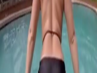 जस्टिन sane फक्किंग पोर्न्स्टार आंगन ब्रुक में the pool&period; वह fills उसकी पुसी साथ मुंहतोड़ कम और की सुविधा देता है यह drip निकल में the पानी